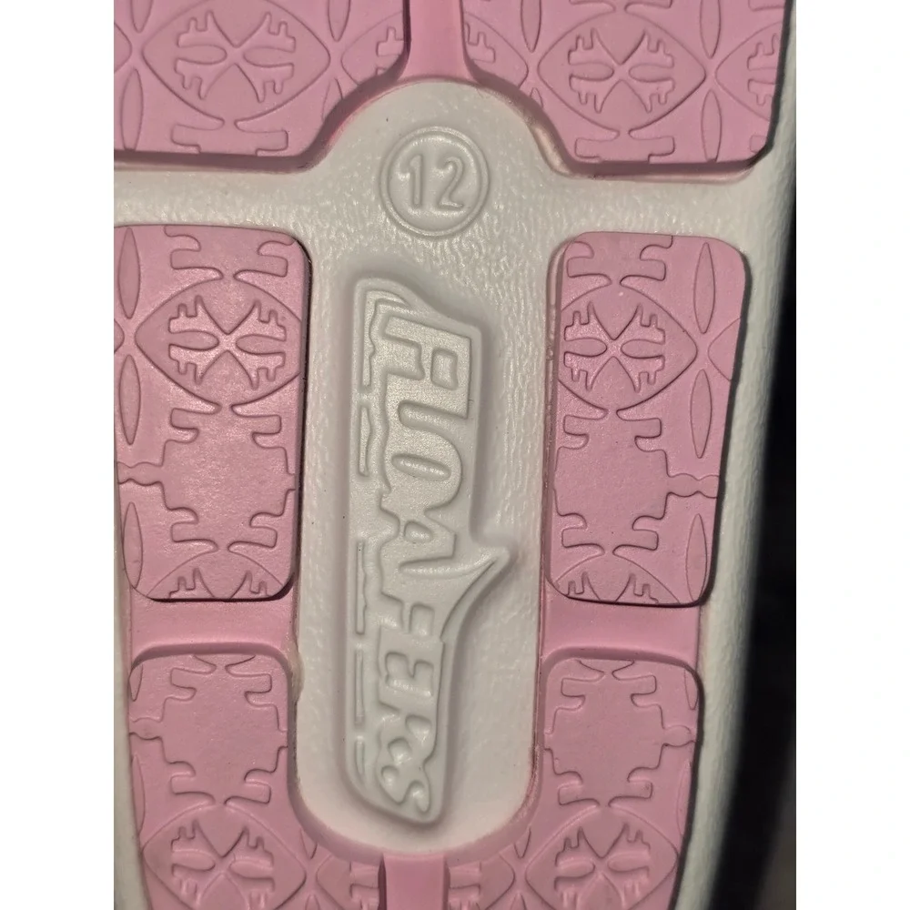 Floafers Posh Penny Loafers White Pink Waterproof EVA Shoes Kids Size 12